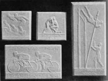 Oscar Thiede / Plaques of Sports (Plaster)