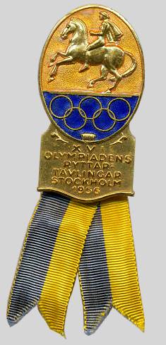 olympic games 1956 Stockholm badge