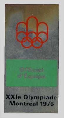 olympic games 1976 montreal badge