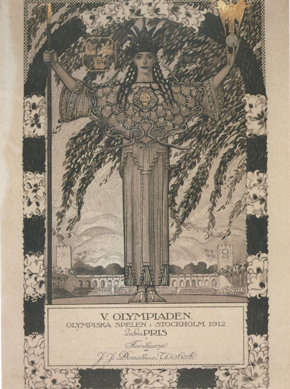diploma olympic games 1912 stockholm