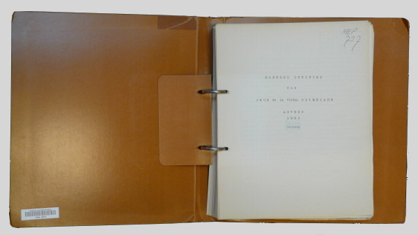 official report olympic games 1920 antwerp