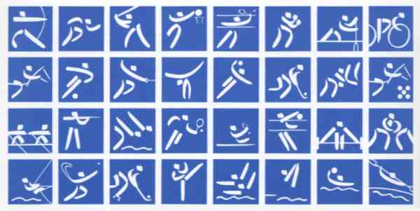 olympic games pictograms barcelona