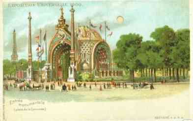 picture postcard 1900 Paris worlds fair