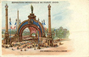 picture postcard 1900 Paris worlds fair