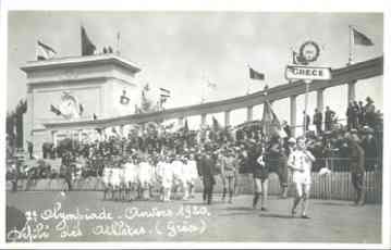 picture postcard olympic games 1920 antwerp