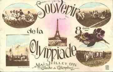 picture postcard olympic games 1924 paris