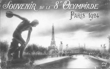 picture postcard olympic games 1924 paris