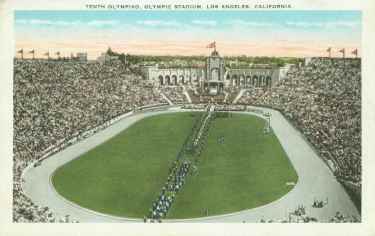 picture postcard olympic games 1932 Los Angeles