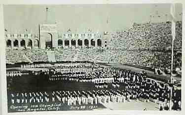 picture postcard olympic games 1932 Los Angeles