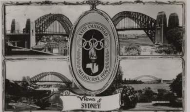 picture postcard olympic games 1956 melbourne