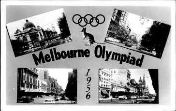 picture postcard olympic games 1956 melbourne