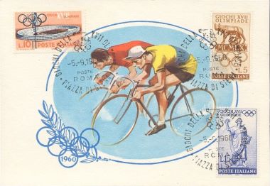 picture postcard olympic games 1960 Rome