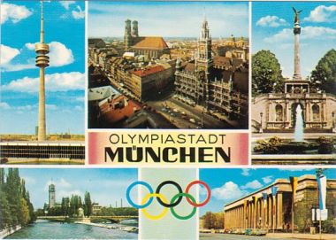 picture postcard olympic games 1972 Munich