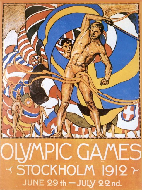 poster olympic games 1912 stockholm