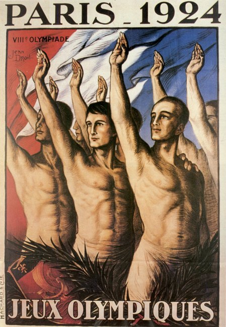 2501.Paris1924 Olympic Games quality POSTER.Home interior design art.Office. 