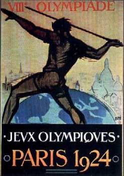 poster olympic games 1924 paris