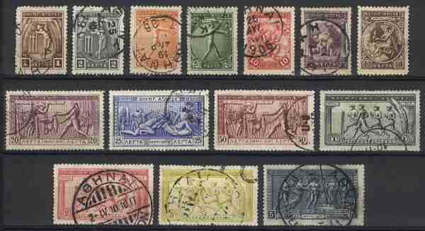 olympic games 1906 stamps