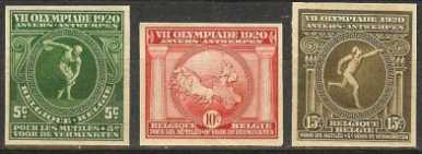 postage stamps olympic games 1920 antwerp