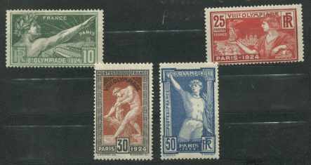 olympic games postage stamp 1924