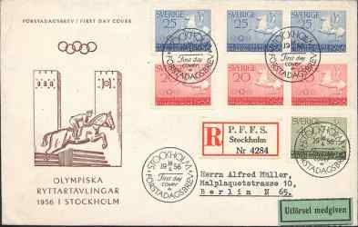 postage stamp olympic games 1956 stockholm