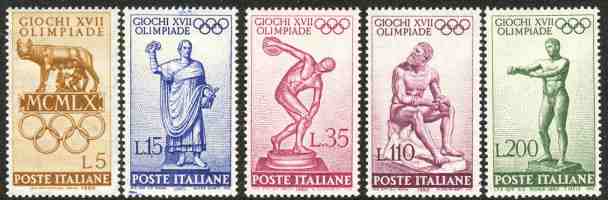 postage stamps olympic games 1960 rome