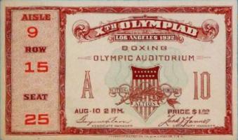 olympic games ticket 1932
