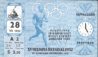 ticket olympic games 1952 helsinki