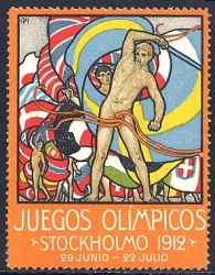 vignette olympic games 1912 antwerp