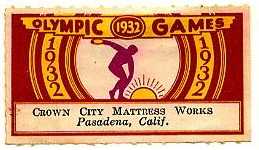 vignette olympic games 1932 los angeles