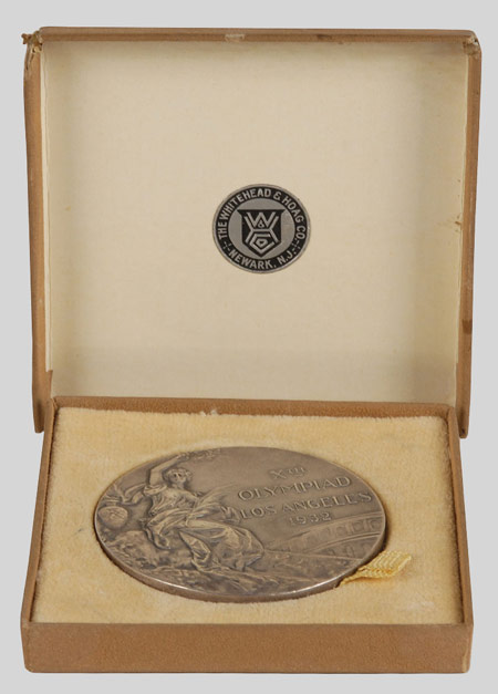 Olympic winner medal 1932 in its case
