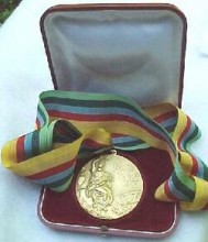 Russian Medal Doc For Distinction in the Protection of Moscow Olympics 1980 