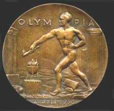 Commemorative Olympic Winner Porcelain Plate Berlin 1936